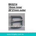 U-shaped small belt buckle with prong (#BK5214/15mm inner)